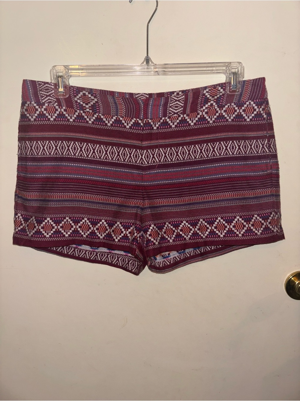 Merona Maroon Patterned Women’s Shorts